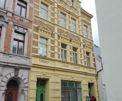 Restaurování ozdobných prvků fasády na domě v ulici Janáčkova čp. 204 v České Kamenici